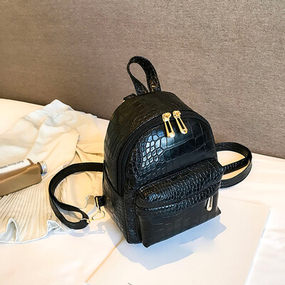 

Tailored Womens Crocodile Leather Shoulder Bag Multi-Function Versatile Student Bag
