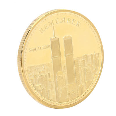 

Greensen 403mm World Trade Center Pattern 911 Attacks Commemorative Gold Plated Memory Coin