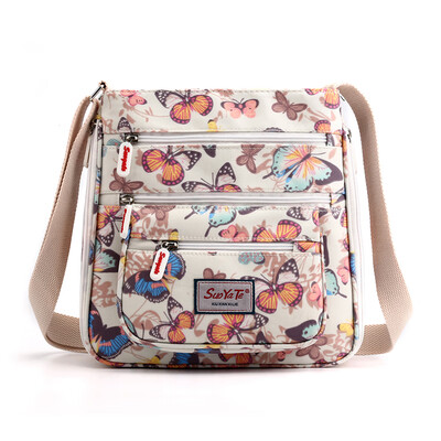 

Business Bag Printing Slant Bag Nylon Oxford Cloth Middle-aged Mother Bag Canvas Bag Girl Receiving Wallet