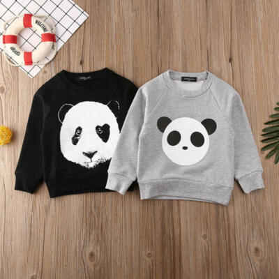 

Toddler Kid Baby Girl Boy Cartoon Cotton T-shirt Top Sweatshirts Sweater Clothes