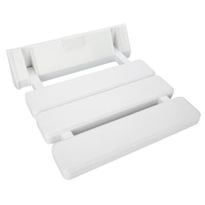 

Greensen Wall Mounted Drop-leaf Shower Seat Foldable Bathroom Bench for Home Sauna Room Use White
