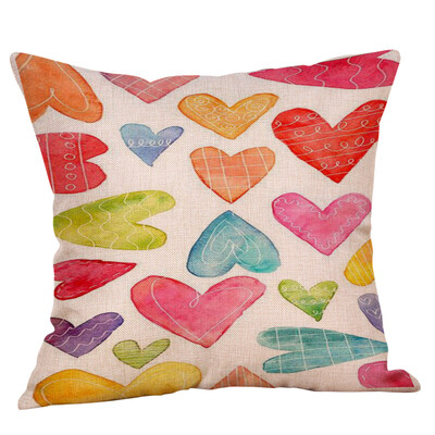 

Siaonvr Happy Valentines Day Throw Pillow Case Sweet Love Square Cushion Cover