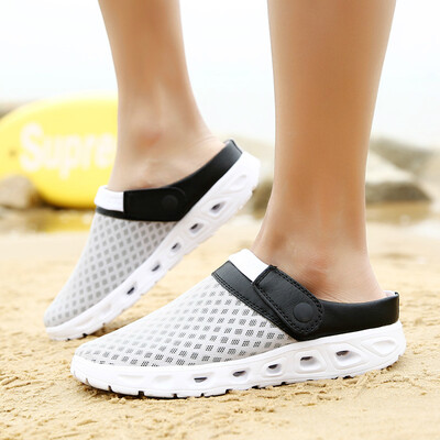 

Outdoor slippers in summer wear couple cave mens tidal sandals slippers large size half slippers