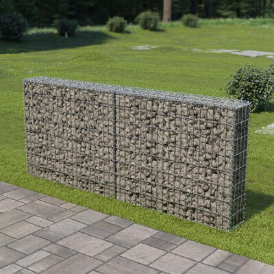 

Gabion Wall with Covers Galvanized Steel 787"x787"x335