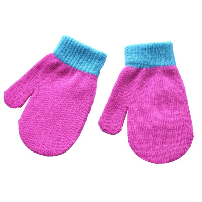 

Kid Mittens Winter Knitted Gloves For Boys Girl Soft Warm Gloves