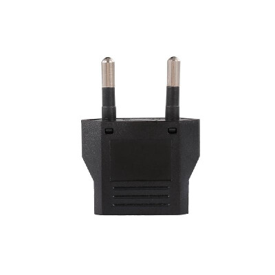 

EU Power Adapter Black European Plug Portable Adapter for Travel