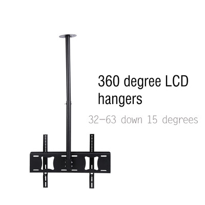 

Greensen Ceiling Wall Mount TV Bracket 32" - 63" with Tilt Feature&360 Degrees Rotation Black