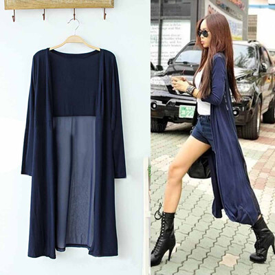 

Roseonmyhand Women Boho Beach Chiffon Long Cardigan Kimono Coat Tops Kaftan Maxi Coat