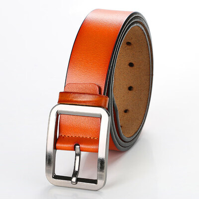 

Trend retro Men belt high quality Alloy pin buckle solid color belt business affairs Men casual belt 120 cm