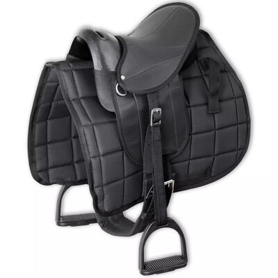 

Pony Saddle Set 10" Black
