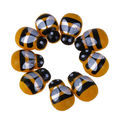 

100pcsLot Bee Ladybug Sponge Self-Adhesive Fridge Stickers Home Decoration