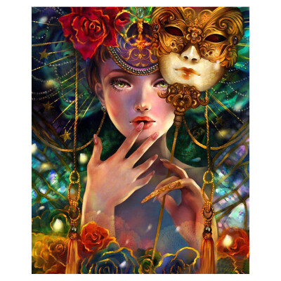 

Elf Mysterious Girl 5D DIY Diamond Painting Cross Stitch Full Square Picture of Rhinestone Wall Decor Mosaic Diamond