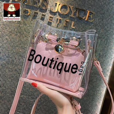 

On the new bag womens bag 2019 new wave Korean fashion shoulder jelly bag foreign style Joker Messenger bag