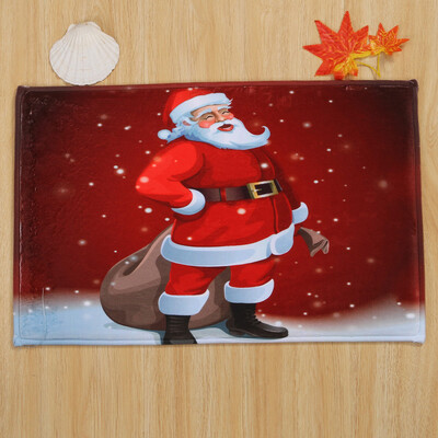 

Tailored Merry Christmas Welcome Doormats Indoor Home Carpets Decor 40x60CM