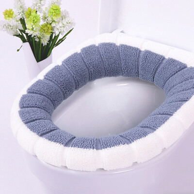 

〖Follure〗Bathroom Toilet Seat Closestool Washable Soft Warmer Mat Cover Pad Cushion