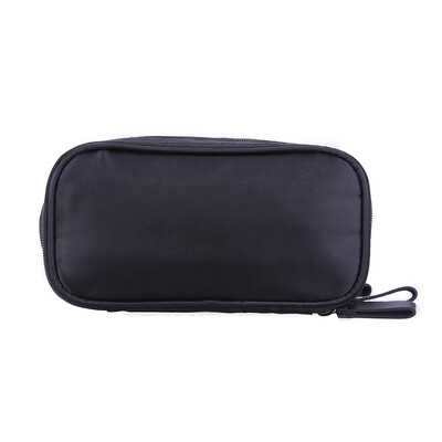 

Double Zipper Cosmetic Makeup Brush Bag Case Organizer Nylon Storage Kit