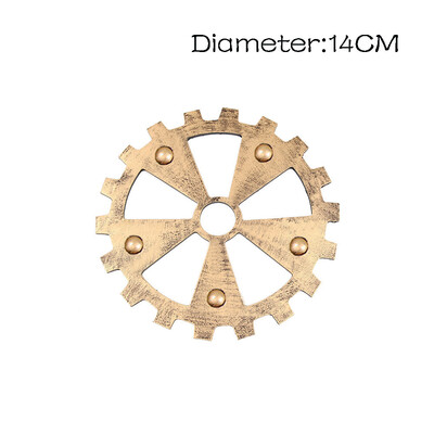 

Toponeto European Modern Vintage Steampunk Gear Industrial Style Wall Home Decoration Sil