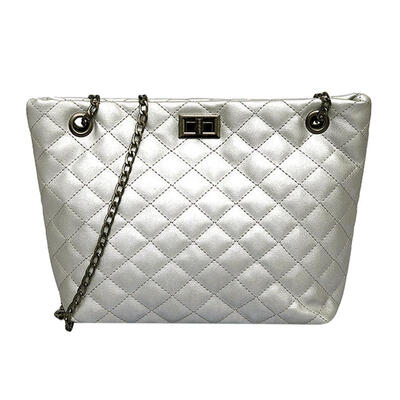 

Diamond Plaid Chain Shoulder Messenger Handbags Women Leather Shopping Tote