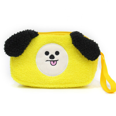 

KPOP Bangtan Boys BTS Pencil Case Pen Storage Makeup Bag Clutch Stuffed Plush Decor JIMIN SUGA JIN V