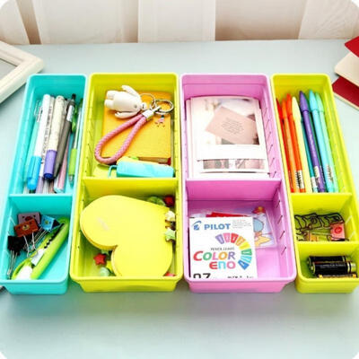 

New Makeup Storage Box Adjustable Drawer Organizer Home Kitchen Board Divider
