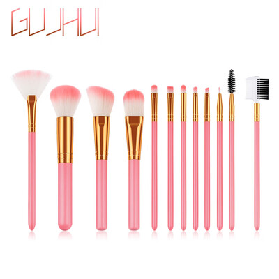 

Toponeto 12PCS Plastic Cosmetic Makeup Brush Foundation Powder Eyeshadow Brush With Bag