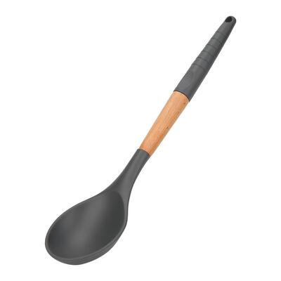 

Silicone Kitchenware Spatula Colander Spoon Butter Scraper wBeech Handle