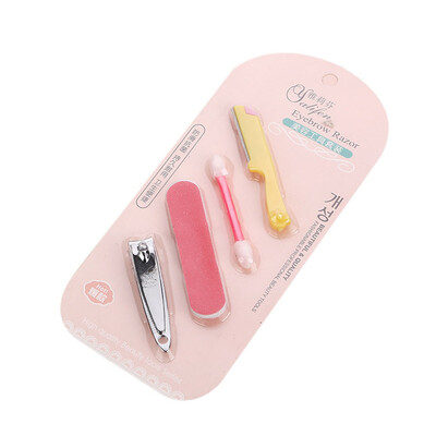 

Toponeto 4 Piece Cutter Cuticle Clipper Manicure Pedicure Nail Care Kit Case Gift Set