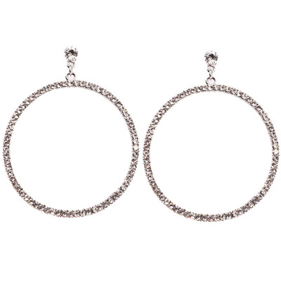 

JURAN Women Fashion Big Round Drop Earrrings Crystal Pendant Earrings Party Gift Jewelry Hot Sale Drop Earrings Wholesale P2407