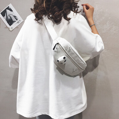 

Ins pocket female 2019 new casual wild sports canvas small Messenger bag tide Korean version of Harajuku student chest bag