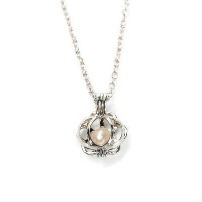 

Fashion Unique Unicorn Pet Pawprint Pearl Cage Pendant Necklace Jewelry Gift