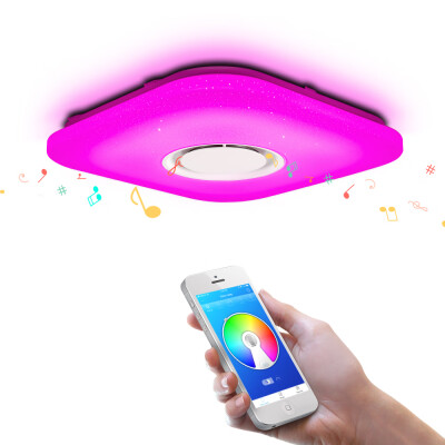 

OFFDARKS Modern Dimmable LED Ceiling Light APP Remote Control Bluetooth 95 - 265V