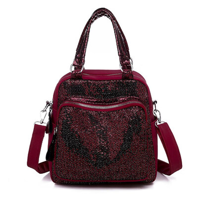 

Retro three-purpose shoulder bag ladies recreational Japanese&Korean wind single shoulder inclined hand-held Backpack Travel B