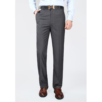 

WENGUANGUO Summer thin section pleated high waist free hot straight loose standard version mens trousers 7939
