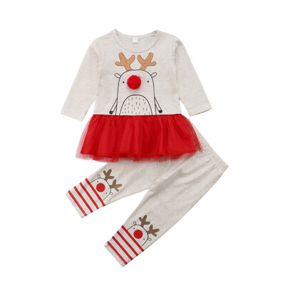 

Christmas Toddler Kid Baby Girl Xmas Santa Party Tutu Dress Outfits Clothes