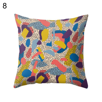 

Geometric Dots Pattern Pillow Cover Cushion Case Home Car Sofa Bed Hotel Decor