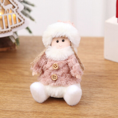 

Christmas Mini Plush Angel Doll Toy Christmas Ornaments Holiday Gift Decorations
