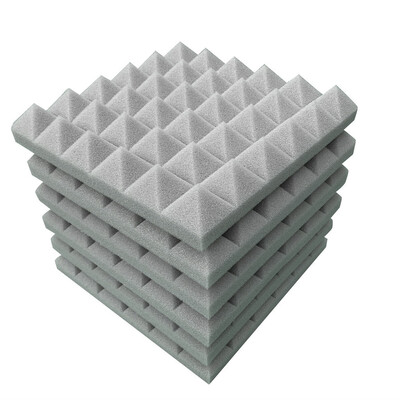 

〖Follure〗6Pcs Acoustic Foam Panel Sound Stop Absorption Sponge Studio KTV Soundproof