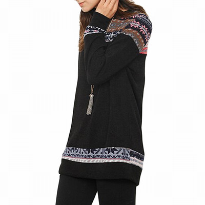 

Bottoming shirt T-shirt casual sweater round neck long-sleeved printed shirt