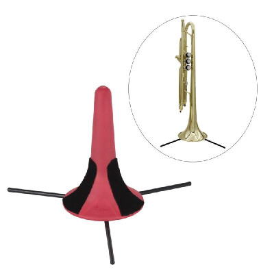 

Portable Trumpet Tripod Stand Holder Support ABS Material with Detachable Metal Leg