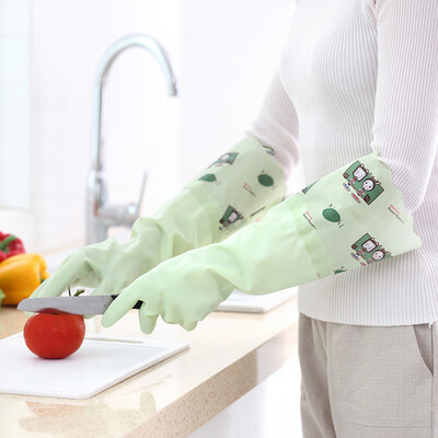 

Gobestart Waterproof Velvet Gloves Wash Dishes Dishwashing House Cleaning