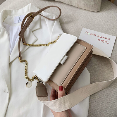 

Summer new color chain bag female 2019 new Korean version of the wild shoulder slung fashion sense small square bag