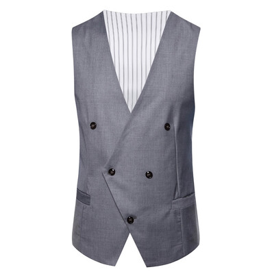 

Toponeto Mens Fashion Business Casual Wedding Waistcoat Tops Vest Jacket Top Coat