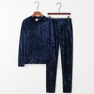 

Toponeto Fashion Women Velvet Set Casual Long Pants Casual Outfit Sportswear Suit