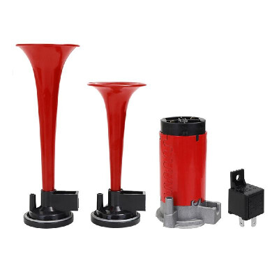 

12V 135dB Loud Dual Trumpet Air Horn Kit for Motorcycle Auto Boat