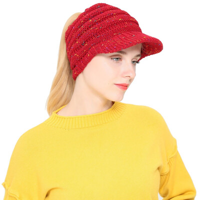 

Tailored Women Men Autumn Winter Beanie Hat Knitting Wool Baseball Cap Earmuffs Hat