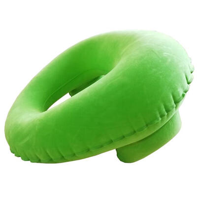 

Portable Travel Inflatable Pillow Prone Nap Flocking PVC Neck Pillow