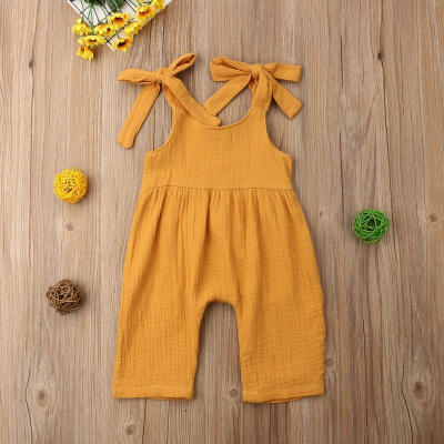 

Newborn Toddler Child Baby Clothes Summer Cotton Sling Jumpsuit Bodysuit Outfits