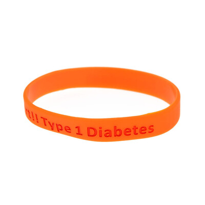 

1Pc Medical Alert Diabetic Bracelet Dependent Silicone Bangle Cuff Wristband