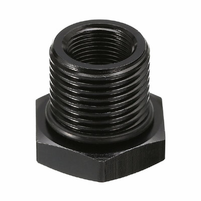 

Car Oil Filter Black Anodized Aluminum Threaded Adapter 12-28 to 34-16 Auto Accessories