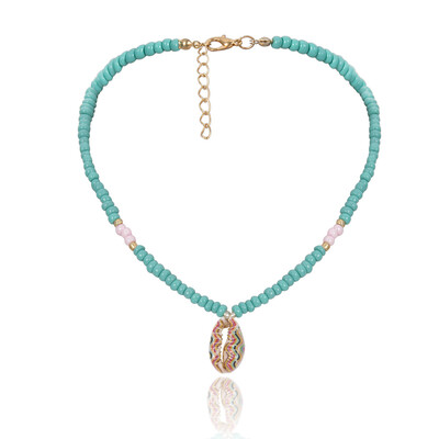 

Luxury Design Gold Color SeaShell Imitation Pearls Choker Necklace Female Cross Pendant Necklaces for Women 2019 Fashion Jewelry
